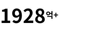 1928억+ 솔루션 활용으로 창출된 사회적 가치