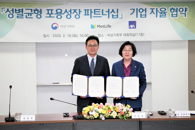 여성가족부와 ‘성별균형 포용성장 파트너십’ 협약 체결 이미지