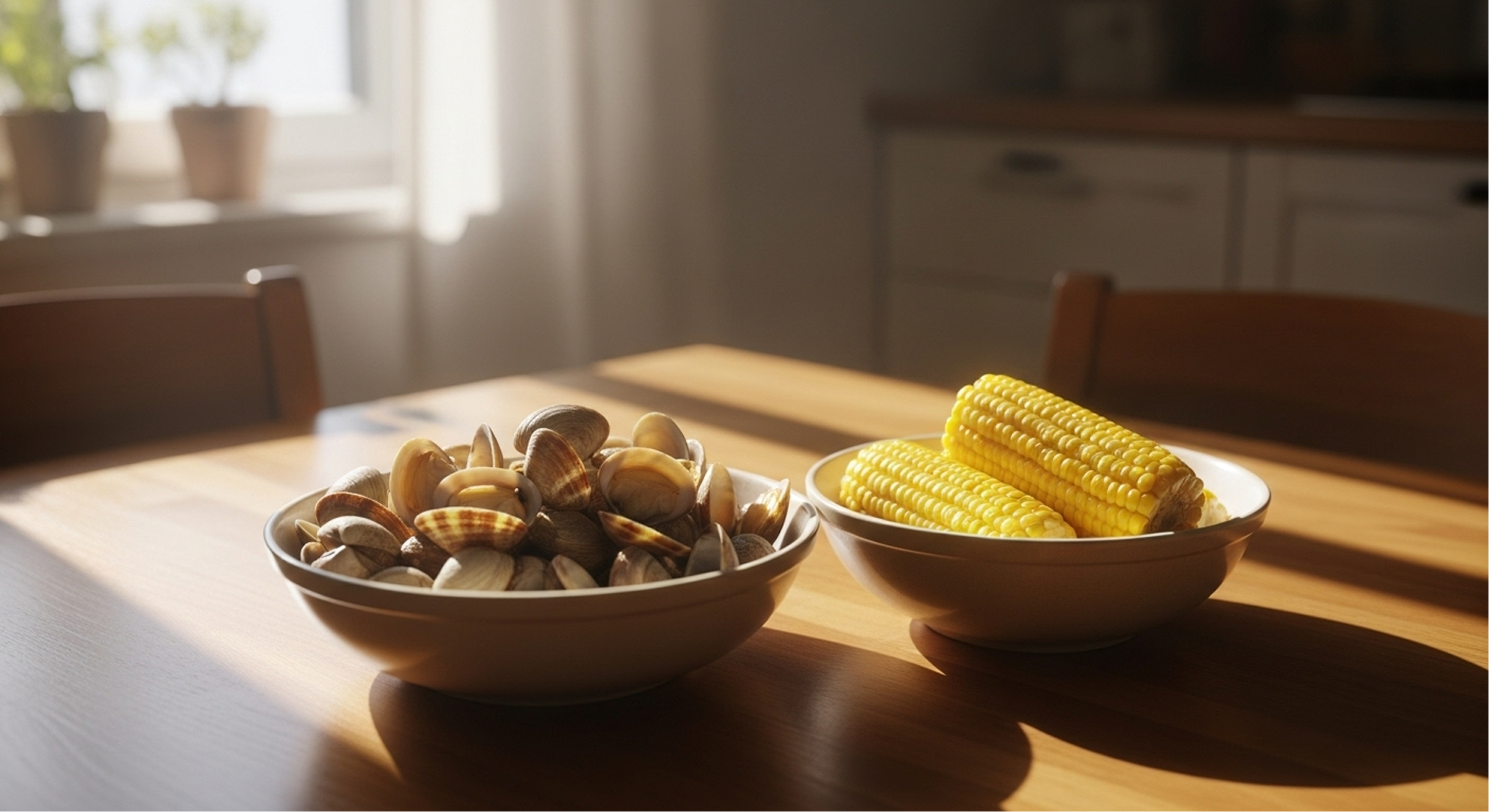 조개와 옥수수